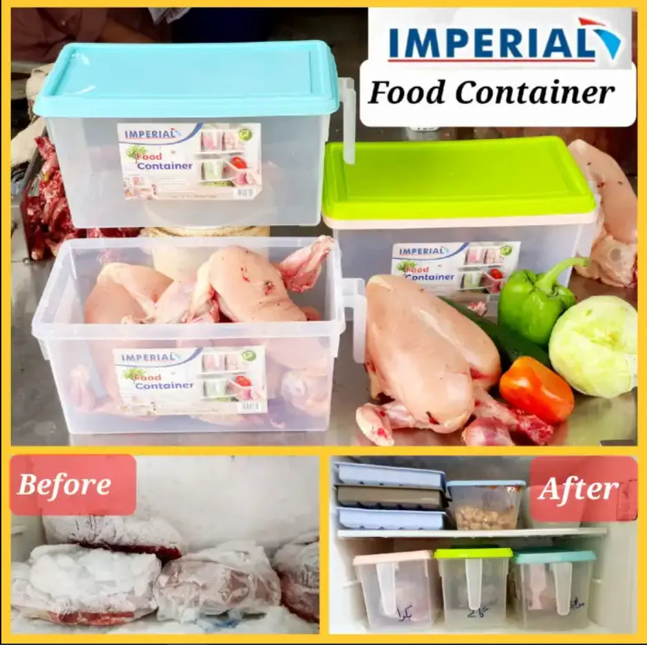 Chill Box Fridge Storage Container – Airtight Food Storage Box with Lid | Multi-Purpose Refrigerator Organizer