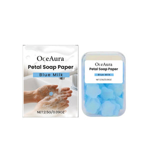 Pack of 3 Flower Paper Soap Sheets – Portable Travel Hand Wash Soap (Box Pack) 🌸