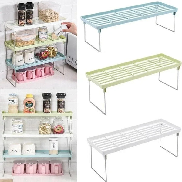 Kitchen Storage Stand Rack – Multi Purpose Shelf Organizer | Countertop Expandable Storage Stand