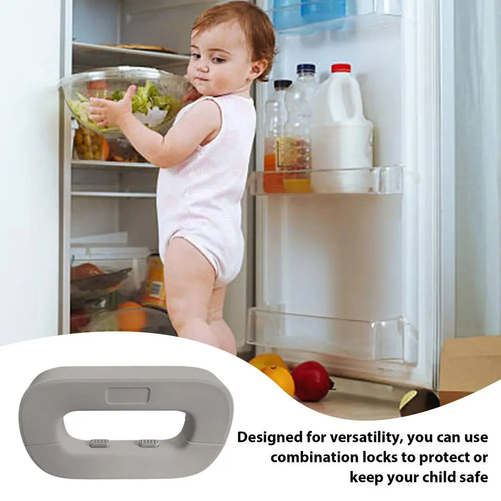 Fridge Lock – Child Safety Refrigerator Lock | Strong Adhesive No Drill Lock for Fridge
