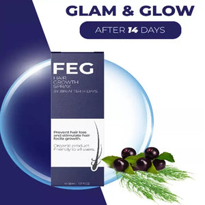 FEG Hair Growth Spray – Anti Hair Fall Treatment | Fast Hair Regrowth & Stronger Hair Formula