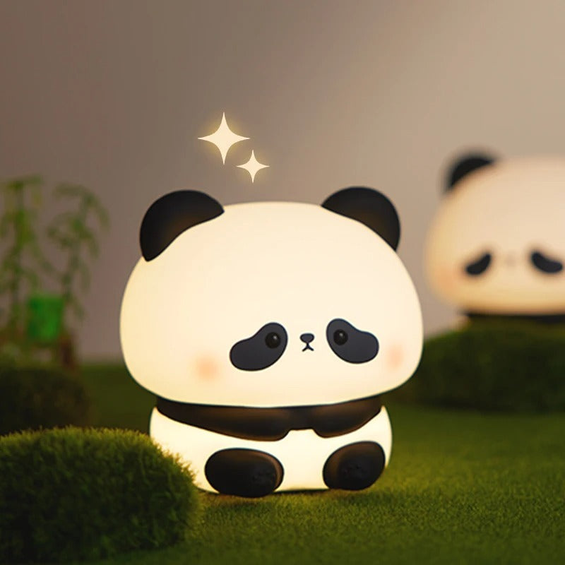 Cute Panda Rechargeable Night Lamp – Soft Silicone LED Touch Light