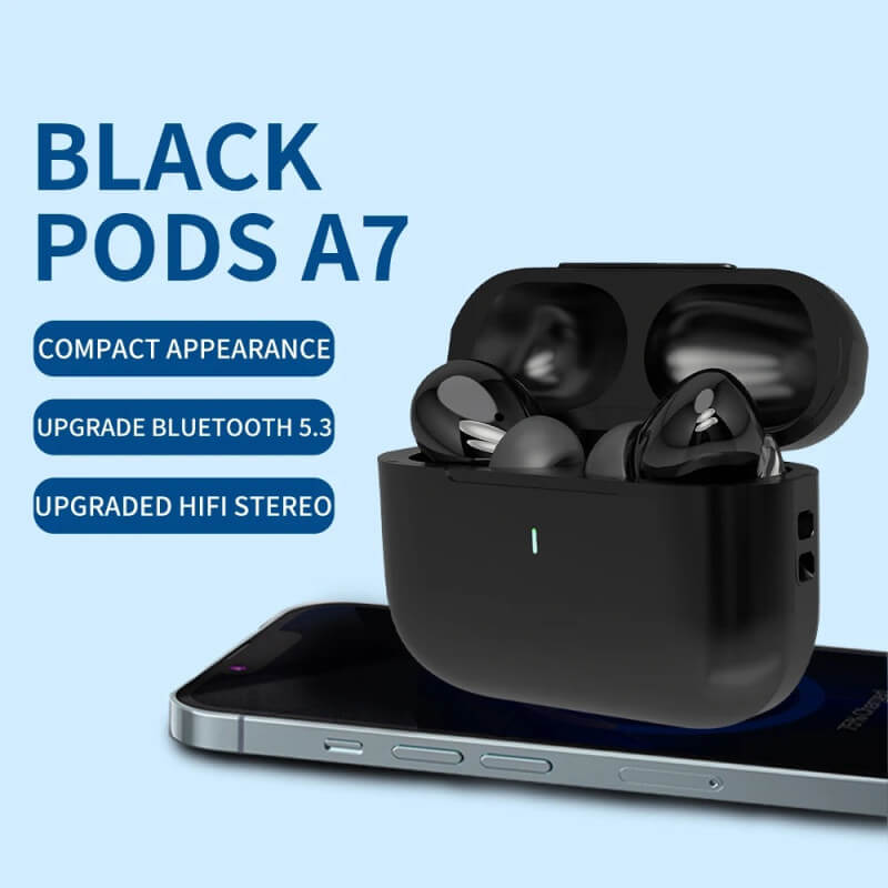 Wireless Bluetooth Earbuds (Black) – HD Sound, Noise Reduction & Charging Case