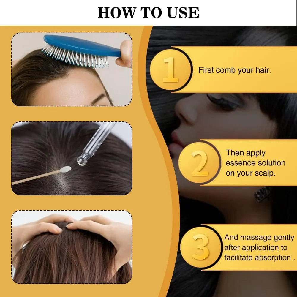 Black Hair Oil – Ganoderma Nutrient Natural Darkening Oil