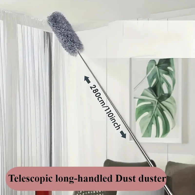 Telescopic Grey Dust Mop – Long Handle Microfiber Duster (Extendable)