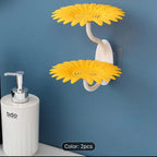 Pack of 2 Sunflower Soap Holder 2 Layer – Wall Mounted Self Draining Soap Dish 🌻