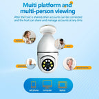 WiFi Bulb Camera 360° – HD Security Camera with Mobile App