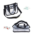 Transparent Cosmetic Bag – Waterproof Makeup Organizer with Shoulder Strap