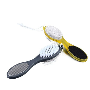 4-in-1 Foot Filer & Scrubber – Callus Remover, Dead Skin Cleaner & Pedicure Brush Tool