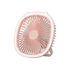 3 in 1 Portable Desktop Fan with LED Light – Table, Wall & Ceiling Hanging Fan (Rechargeable)
