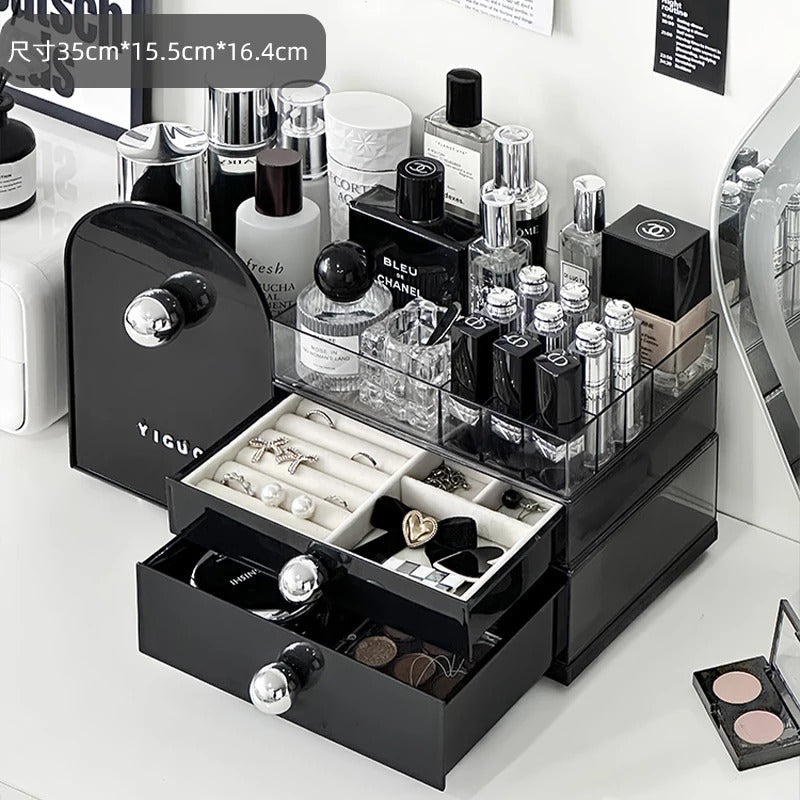 Luxury Cosmetic Organizer with Drawers – Premium Makeup & Skincare Storage Box
