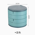 4 Layer Rotating Jewellery Organizer Box with Mirror – Multi-Storage Case