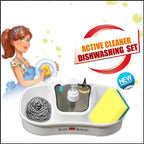 Active Cleaner Soap Pump Organizer – 2-in-1 Kitchen Sink Soap Dispenser with Sponge Holder