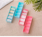 Pack of 2 (5) Grid Drawer Organizer – Multi-Compartment Clothes Storage Box