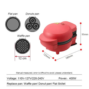 Mini Waffle Maker – Electric Non-Stick Breakfast Machine | Cone Maker