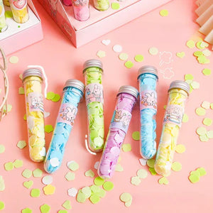Pack of 3 Flower Paper Soap Tube – Portable Travel Hand Wash Sheets 🌸✨