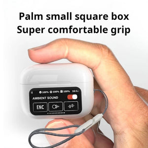 A9 Smart Tactile Wireless Earbuds – Touch Screen Display, Noise Reduction & Bluetooth