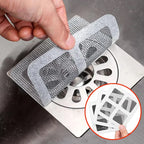 Adhesive Sink Drain Patch (Pack of 20) – Anti-Clog Hair Catcher Filter | Kitchen & Bathroom Drain Protector