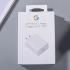 Google 30W USB-C Fast Charger – Original PD 3.0 Type-C Power Adapter