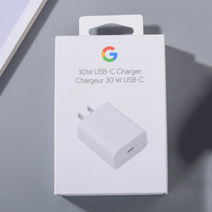 Google 30W USB-C Fast Charger – Original PD 3.0 Type-C Power Adapter