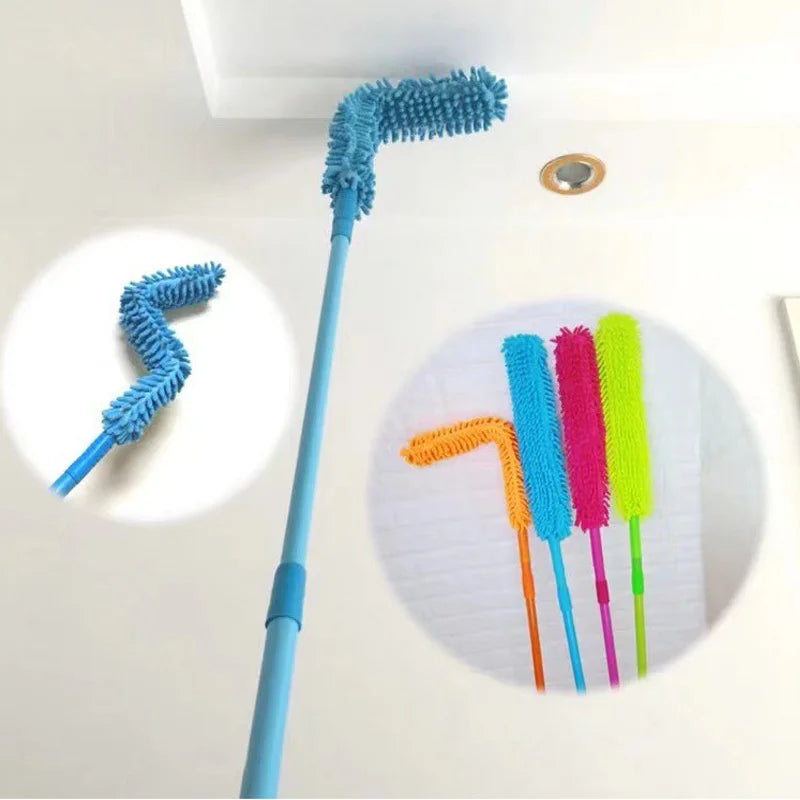 Flexible Fan Cleaning Mop – Long Handle Microfiber Duster for Ceiling, Fan & Corners