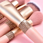 BH Cosmetics 12pcs Makeup Brush Set with Bucket Holder – Super Soft Professional Cosmetic Brushes Kit
