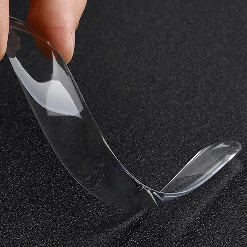 Pack of 2 Self Adhesive Strips (20pcs) – Strong Transparent Nano Tape | Multipurpose Fixing Strips
