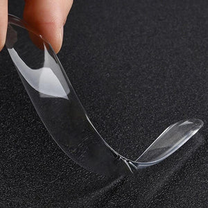 Pack of 2 Self Adhesive Strips (20pcs) – Strong Transparent Nano Tape | Multipurpose Fixing Strips