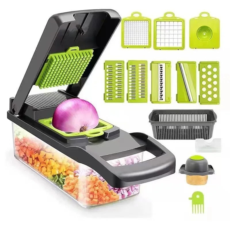 22 in 1 Mandoline Vegetable Chopper – Multi Cutter, Slicer & Grater | Kitchen Food Processor