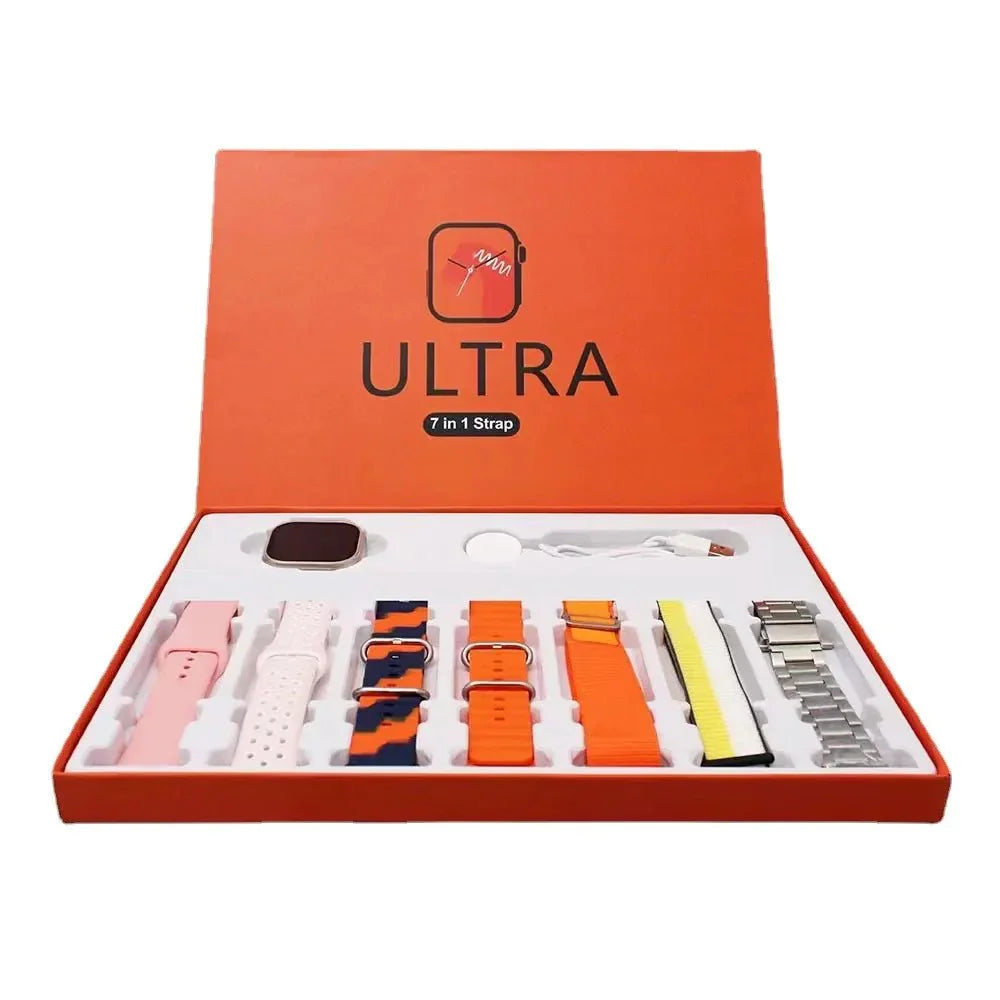 7 in 1 Ultra Smart Watch – Premium Smartwatch with 7 Interchangeable Straps