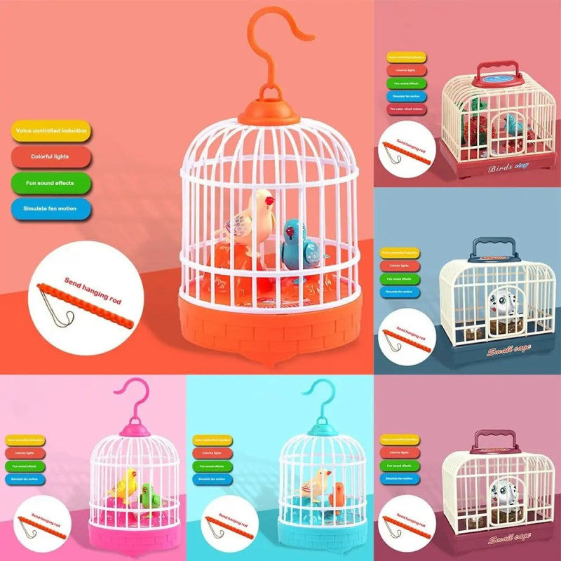 Bird Cage Toy for Kids – Musical Light-Up Bird Cage with Sound & Motion