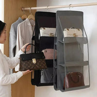 Buy 1 Get 1 Free Hanging Purse Organizer – Wardrobe Handbag Storage with Multiple Pockets
