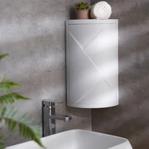 EMSA Bathroom Cabinet – Double Layer Corner Storage Organizer