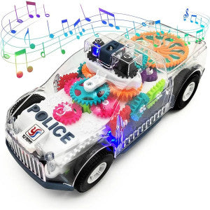 Transparent Desert Truck Toy for Kids – Light, Music & Gear Motion Car