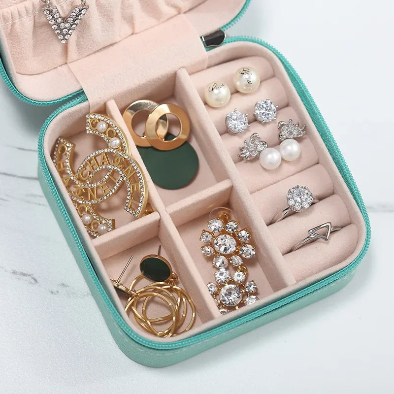Premium Leather Jewellery Organizer Box – Travel Storage Case for Women