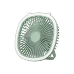 3 in 1 Portable Desktop Fan with LED Light – Table, Wall & Ceiling Hanging Fan (Rechargeable)
