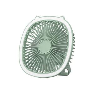 3 in 1 Portable Desktop Fan with LED Light – Table, Wall & Ceiling Hanging Fan (Rechargeable)