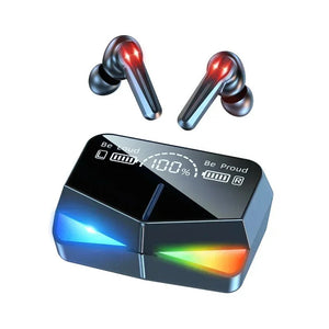 M28 TWS Bluetooth Wireless Gaming Earbuds – RGB LED Display & Low Latency