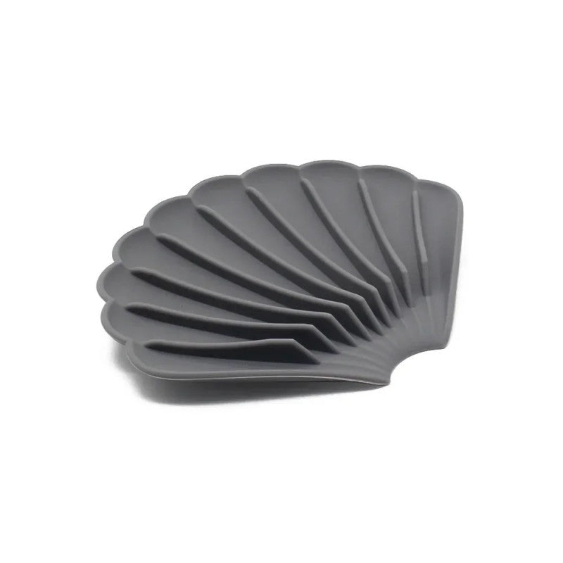 Silicone Soap Holder with Drain – Anti-Slip Shell Design Soap Dish