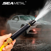 Pack of 2 High Pressure Water Spray Nozzle – Adjustable Jet Sprayer | Car Wash & Garden Hose Nozzle (Black)
