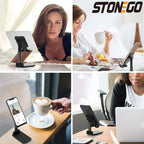 Adjustable Mobile Stand – Foldable Desk Phone Holder with Anti-Slip Base