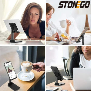 Adjustable Mobile Stand – Foldable Desk Phone Holder with Anti-Slip Base