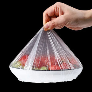 Elastic Food Covers (Disposable/Reusable) – Stretchable Bowl & Plate Covers | Kitchen Food Wrap Set