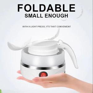 Foldable Electric Kettle – Portable Silicone Travel Kettle | Fast Boiling Mini Water Heater