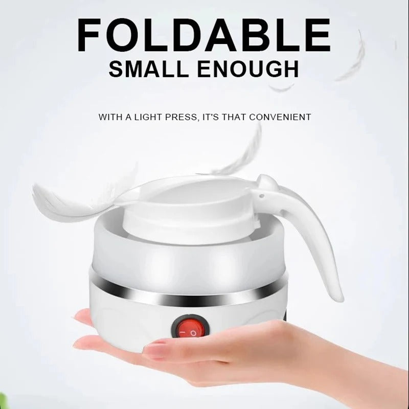 Foldable Electric Kettle – Portable Silicone Travel Kettle | Fast Boiling Mini Water Heater