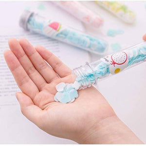 Pack of 3 Flower Paper Soap Tube – Portable Travel Hand Wash Sheets 🌸✨