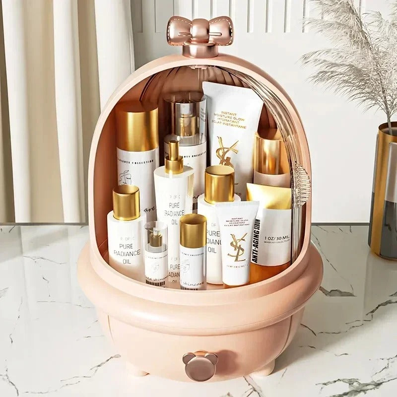 Acrylic Modern Organizer Box – Dustproof Cosmetic & Skincare Storage Case