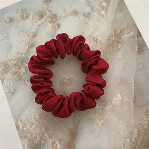 Scrunchies Pack of 4 – Soft Bow Hair Bands for Girls & Women