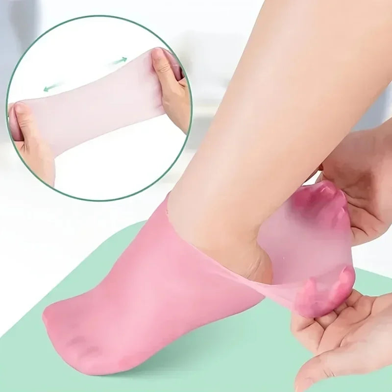 Silicone Gel Heel Socks – Crack Heel Repair & Moisturizing Foot Care Socks