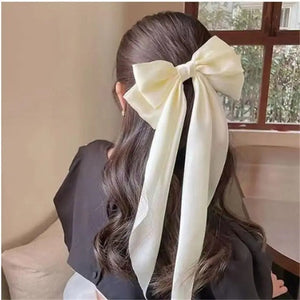 Pack of 2 Elegant Bow Hair Clip – Butterfly Style Long Tail Hair Accessory for Women & Girls